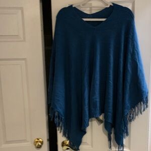 Chic Teal Women's Poncho
